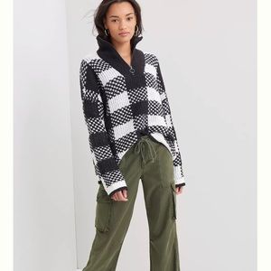 Anthropologie pavla quarter-zip sweater